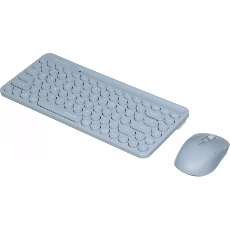 Клавиатура + мышь A4Tech Fstyler FG3200 Air клав:синий мышь:синий USB беспроводная slim Multimedia