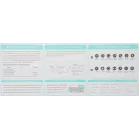 Клавиатура + мышь A4Tech Fstyler FG3200 Air2 клав:синий мышь:синий USB беспроводная slim Multimedia