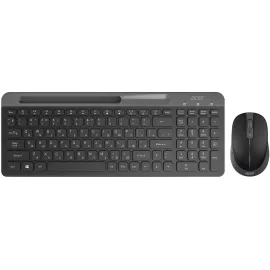 Клавиатура + мышь Acer OCC402 клав:черный мышь:черный USB беспроводная slim Multimedia (ZL.ACCCC.018)