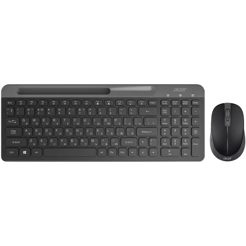 Клавиатура + мышь Acer OCC402 клав:черный мышь:черный USB беспроводная slim Multimedia (ZL.ACCCC.018)