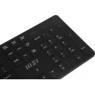 Клавиатура + мышь MSI K200 Combo MS-8ZA4 клав:черный мышь:черный USB беспроводная (S11-43RU304-Y92)