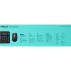 Клавиатура + мышь Logitech MK250 Compact MR0114 клав:графитовый мышь:графитовый USB беспроводная BT Multimedia (920-013853)