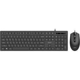 Клавиатура + мышь Acer OCC504 клав:черный мышь:черный USB Multimedia (ZL.ACC11.00M)