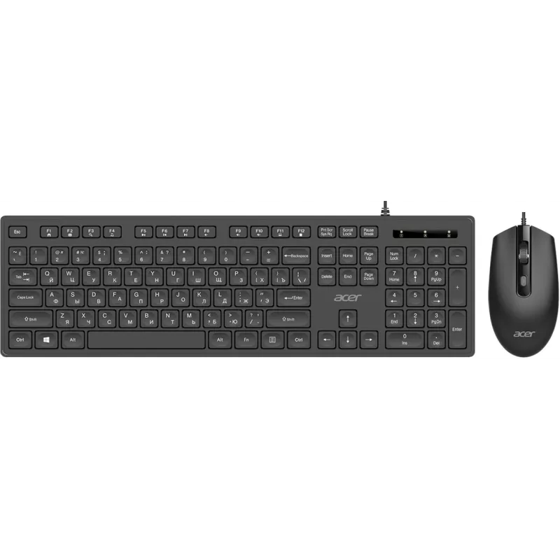 Клавиатура + мышь Acer OCC504 клав:черный мышь:черный USB Multimedia (ZL.ACC11.00M)