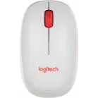 Клавиатура + мышь Logitech MK240 клав:белый/красный мышь:белый/красный USB беспроводная slim Multimedia (920-008160)