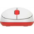 Клавиатура + мышь Logitech MK240 клав:белый/красный мышь:белый/красный USB беспроводная slim Multimedia (920-008160)
