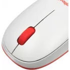Клавиатура + мышь Logitech MK240 клав:белый/красный мышь:белый/красный USB беспроводная slim Multimedia (920-008160)