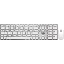Клавиатура + мышь MSI Forge K210 W Combo клав:белый мышь:белый USB беспроводная slim (S11-43RU310-Y92)