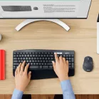 Клавиатура + мышь Logitech MK850 клав:черный мышь:черный USB беспроводная BT slim Multimedia (920-008232)