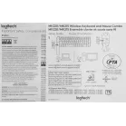 Клавиатура + мышь Logitech MK220 клав:черный мышь:черный USB беспроводная (920-003169)