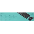 Клавиатура + мышь Logitech MK220 клав:черный мышь:черный USB беспроводная (920-003169)