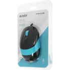 Мышь A4Tech Fstyler FM10 черный/синий оптическая 1600dpi USB 4but (FM10 BLUE)