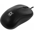 Мышь Defender Patch MS-759 черный оптическая 1000dpi USB для ноутбука 2but (52759)