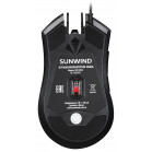 Мышь SunWind SW-M705G черный оптическая 3600dpi USB для ноутбука 6but (1422391)