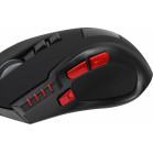 Мышь Оклик 806G черный/красный оптическая 3200dpi USB 8but (1431646)