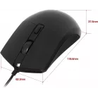 Мышь Оклик 207M черный оптическая 2400dpi USB 4but (1474598)