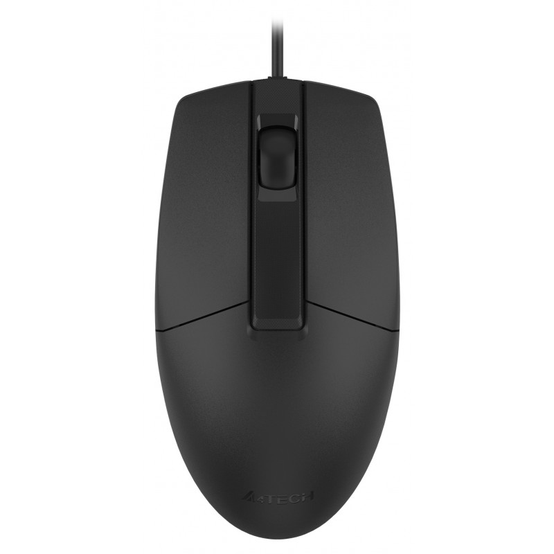 Мышь A4Tech OP-330S черный оптическая 1200dpi silent USB 3but (OP-330S (BLACK))