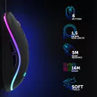 Мышь Оклик 723GM черный оптическая 3200dpi USB 6but (1533533)