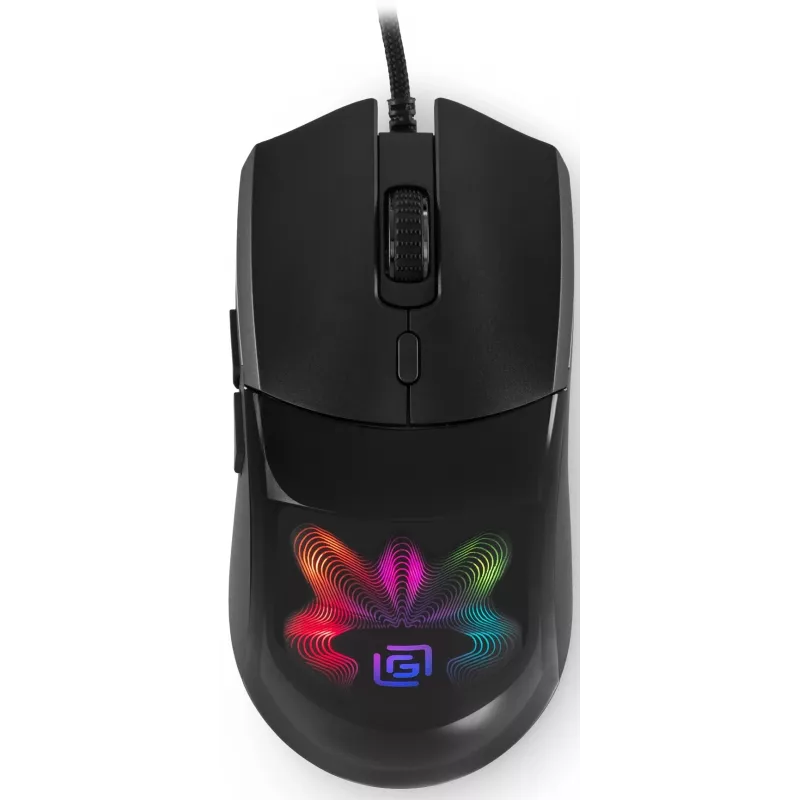 Мышь Оклик 714GM черный оптическая 7200dpi USB 6but (1620717)