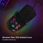 Мышь Оклик 714GM черный оптическая 7200dpi USB 6but (1620717)