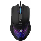 Мышь A4Tech Bloody L65 Max черный/фиолетовый оптическая 12000dpi USB 6but (L65 MAX/HONEYCOMB)