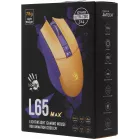 Мышь A4Tech Bloody L65 Max желтый/фиолетовый оптическая 12000dpi USB 6but (L65 MAX/ROYAL VIOLET)
