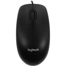 Мышь Logitech B100 черный оптическая 1000dpi USB 2but (910-006605)