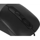 Мышь Оклик 310M черный/серый оптическая 2400dpi USB для ноутбука 4but (1869096)
