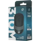 Мышь Оклик 310M черный/серый оптическая 2400dpi USB для ноутбука 4but (1869096)