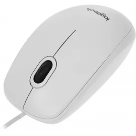 Мышь Logitech B100 белый оптическая 1000dpi USB 2but (910-003360)
