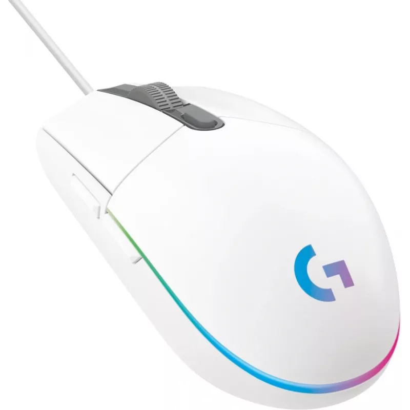 Мышь Logitech G102 LightSync белый оптическая 8000dpi USB 6but (910-005809)