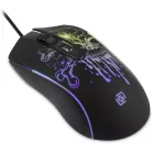 Мышь Оклик 702G черный оптическая 3600dpi USB для ноутбука 4but (1902907)