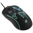 Мышь Оклик 702G черный оптическая 3600dpi USB для ноутбука 4but (1902907)