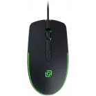 Мышь Оклик 100M черный оптическая 1600dpi USB для ноутбука 4but (1909417)