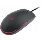 Мышь Оклик 100M черный оптическая 1600dpi USB для ноутбука 4but (1909417)