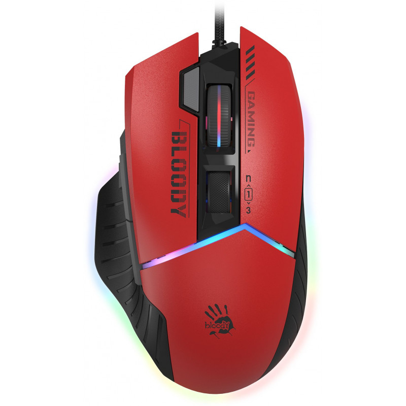 Мышь A4Tech Bloody W95 Max Sports красный/черный оптическая 12000dpi USB 10but (W95 MAX SPORTS RED)