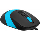Мышь A4Tech Fstyler FM10S черный/синий оптическая 1600dpi silent USB 3but (FM10S USB BLUE)