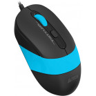 Мышь A4Tech Fstyler FM10S черный/синий оптическая 1600dpi silent USB 3but (FM10S USB BLUE)