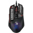 Мышь A4Tech Bloody W60 Max Mini черный/рисунок оптическая 12000dpi USB 9but