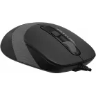 Мышь A4Tech Fstyler FM10ST серый/черный оптическая 1600dpi silent USB для ноутбука 3but (FM10ST GREY)