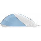 Мышь A4Tech Fstyler FM45S Air голубой/белый оптическая 2400dpi silent USB 7but (FM45S AIR USB (LCY BLUE))