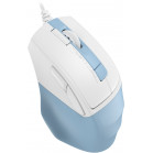 Мышь A4Tech Fstyler FM45S Air голубой/белый оптическая 2400dpi silent USB 7but (FM45S AIR USB (LCY BLUE))