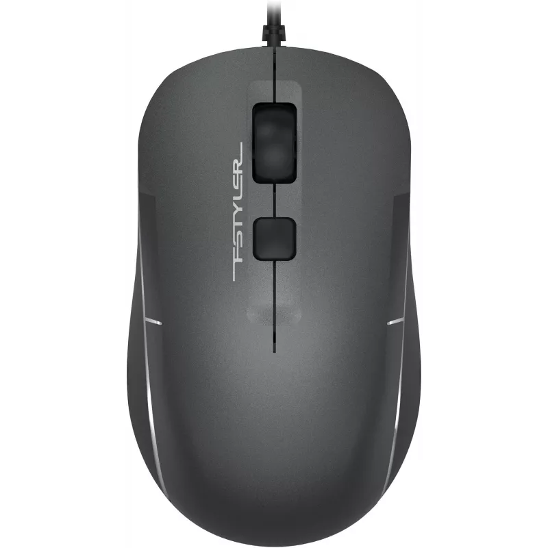 Мышь A4Tech Fstyler FM26 серый/черный оптическая 1600dpi USB для ноутбука 4but (FM26 USB (SMOKY GREY))