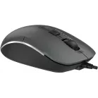 Мышь A4Tech Fstyler FM26 серый/черный оптическая 1600dpi USB для ноутбука 4but (FM26 USB (SMOKY GREY))
