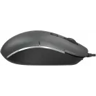 Мышь A4Tech Fstyler FM26 серый/черный оптическая 1600dpi USB для ноутбука 4but (FM26 USB (SMOKY GREY))