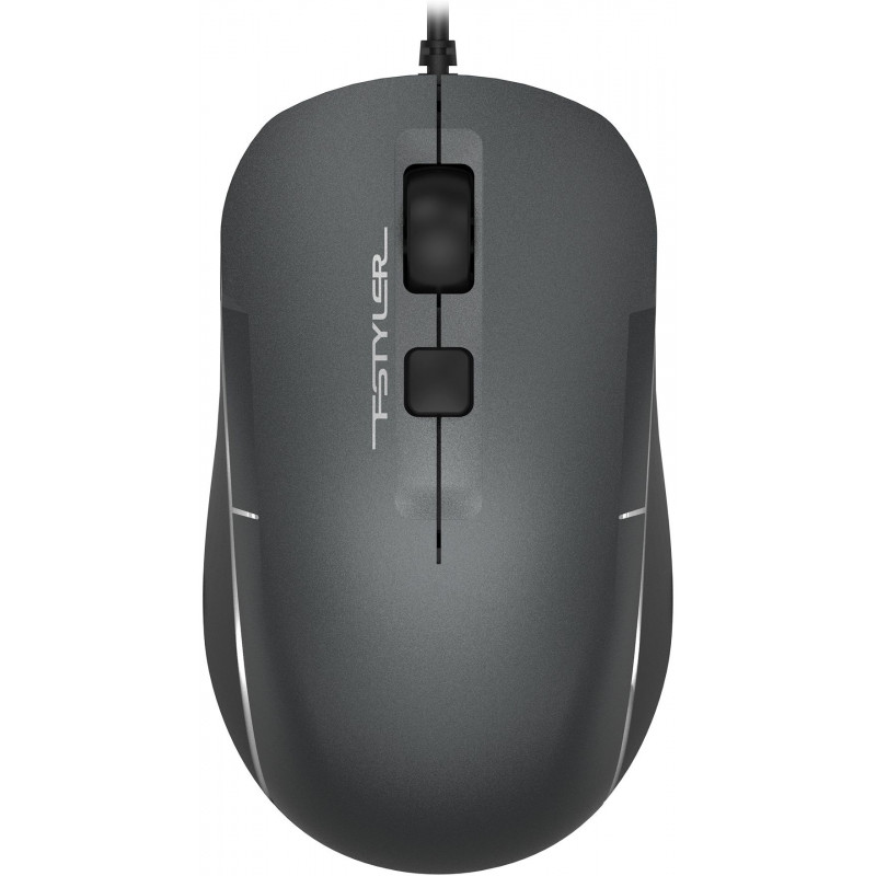 Мышь A4Tech Fstyler FM26S серый/черный оптическая 1600dpi silent USB для ноутбука 4but (FM26S USB (SMOKY GREY))