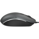 Мышь A4Tech Fstyler FM26S серый/черный оптическая 1600dpi silent USB для ноутбука 4but (FM26S USB (SMOKY GREY))