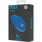 Мышь Logitech G102 LightSync синий оптическая 8000dpi USB 6but (910-005810)