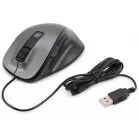 Мышь Оклик 504M черный/серый оптическая 3600dpi silent USB 6but (2004741)