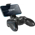 Геймпад Defender Blaster черный Bluetooth Беспроводной виброотдача (в компл.:держатель для смартфона/кабель USB) (64283)